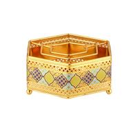 BLWOTMOR Hexagonal Metal Tea Warmer Heat Retention Hexagonal Teapot Warmer with Elevated Inner Support Easy to Use for Relaxed Gatherings, Style B