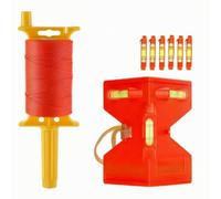 BLWOTMOR Measuring Cord Construction Line String Twine with Line Level Braided Nylon Line with Quick Wind Spool Heavy Duty Layout Tool Suitable for Pipeline