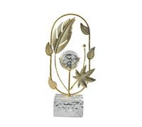 BLWOTMOR Metal Leaf Ball Ornament with Stand, Artistic Decoration for Coffee Table, Living Room Or, Style B