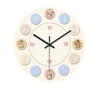 BLWOTMOR Modern And Beautiful Wall Clock, Silent, Ideal for Home Or As A Housewarming Gift. Home Decoration, Multi, 30cm