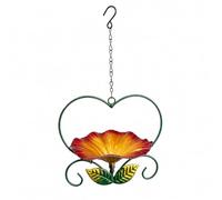 BLWOTMOR Multifunctional Hanging Bird Feeder, Hanging Basin, Sturdy Hook, Easy Assembly, Suitable for The Garden, Red