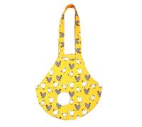 BLWOTMOR Pet Chicken Carrier Duck Goose Bag Novelty Pattern 65x37.5cm Sticky Closure Pet Travel Carrying Handbag Small Animal Carriers, Style B