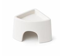 BLWOTMOR Reptile Ceramic Ornamental Sanctuary Hideaway Hiding Refuge with Humidifying Function and Aesthetic suitable for terrarium setups reptiles home decoration, Large White Ceramic Hideout
