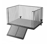 BLWOTMOR Turtle Basking Stainless Steel Hook Mount Aquarium Dock Anti-Slip Climbing Stand Raised Railings Suitable for Turtles Fish Tanks Indoor Terrariums, Super Large For 60cm Wide Turtle Tank