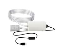 BLWOTMOR USB Self Priming Pump Electric Water Transfer Device Portable Submersible Stainless Steel Built-in Hose Suitable for Car Washing Garden Irrigat, 5M Filter