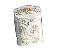 BLWOTMOR Vintage Mailbox Decorative Iron Art Post Box for Farmhouse Outside Garden