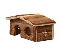 BLWOTMOR Wooden Hamster House Hamster Bed Cabin Habitats Decor Small Animal Hut