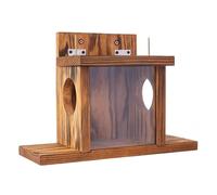 BLWOTMOR Wooden Outdoor Squirrel Feeding Station,