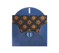 BLWSLC 6x4-inch Sparks flying Printed Blue Greeting Card Set with Envelope - Wedding/Birthday Invitations