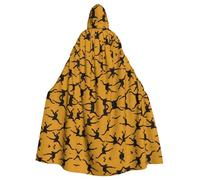 BLWSLC Adult Holiday Hooded Cape Black Gibbon Monkey Printed Party Hooded Cape Suitable For Stage Performances And Parties