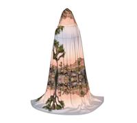 BLWSLC Africa Tree Printed Hooded Cape Cosplay Hooded Cape Perfect For Cosplay A Holiday Essential S