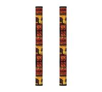 BLWSLC African Elephant Patchwork Patterned Refrigerator Door Handle Gloves (2 Pack), Suitable for microwaves and dishwashers.