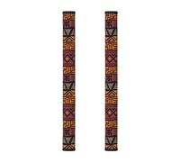 BLWSLC African Mud Cloth Tribal Patterned refrigerator door handle gloves (2 pack), suitable for microwaves and dishwashers.