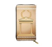 BLWSLC Antique Building Long Clutch, Zipper Wallet, Card Holder, Portable Travel Coin Storage Bag Suitable for Travel and Daily use