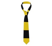 BLWSLC Baden-Württemberg flag Men's tie printed tie suitable for business banquets wedding occasions office occasions length 4.76ft