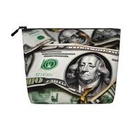 BLWSLC Banknote Patterns Printed single layer cosmetic bag, storage bag, suitable for daily storage, a must-have for business trips.