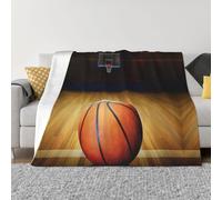 BLWSLC Basketball Arena Printed fleece blanket, decorative sofa throw, available in 4 sizes Basketball Arena for home warmth.