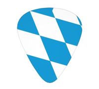 BLWSLC Bavarian flag Guitar Picks - For Acoustic, Electric, and Band Players - 12 Picks in 3 Different Thicknesses