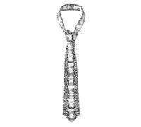 BLWSLC Black White Snake Skin Men's tie printed tie suitable for formal business and wedding occasions 145 cm tall