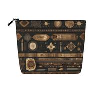 BLWSLC Bohemian style Printed single layer cosmetic bag, storage bag, suitable for daily storage, a must-have for business trips.