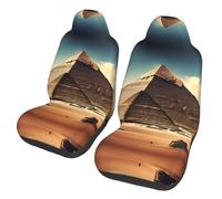 BLWSLC Bus, Ferry Seat Covers, Protect Cars, SUVs, Trucks, Vans, Car Seat Covers, Dreaming of The Pyramids of Khufu Printed Car Seat Covers - 2 Pack