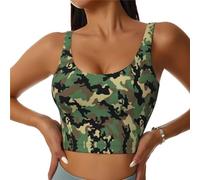 BLWSLC Camo Patterned XL Sports Tank top, Women's Underwear, Suitable for Running and Working Out