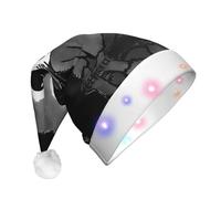 BLWSLC Cartoon cute raccoon Printed Light Up Party Hats LED Christmas Party Props Suitable for Adults and Kids, Christmas Fun Hats