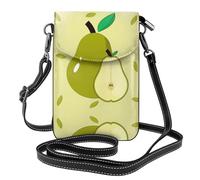 BLWSLC cartoon pear Crossbody phone bag with flip cover and card slot, perfect for travel, everyday use, and outdoor use.