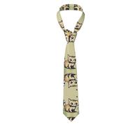 BLWSLC Cat and Butterfly Men's simple printed tie | A versatile suit accessory | Perfect for groomsmen, meetings, and celebrations