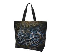 BLWSLC chicks Printed Women's Handbag Large Capacity Shoulder Bag Suitable for Shopping Work Travel and Gym, Labyrinth, One Size