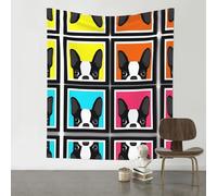 BLWSLC Colorful French Bulldog Wall decoration tapestry printed decorative tapestry suitable for bedrooms living rooms and home décor 60x51in