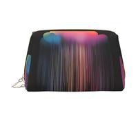 BLWSLC Colorful rainbow rain Printed Portable Cosmetic Bag Large Travel Toiletry Bag Suitable For Travel And Daily Use