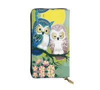 BLWSLC Couple Owl Perch Tree Long Clutch, Zipper Wallet, Card Holder, Portable Travel Coin Storage Bag Suitable for Travel and Daily use