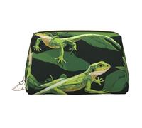 BLWSLC Crocodile foraging again Printed Portable Cosmetic Bag Large Travel Toiletry Bag Suitable For Travel And Daily Use