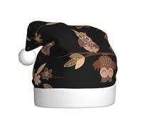 BLWSLC Cute Brown Cartoon Owls Adult Christmas hats masquerade accessories perfect for Christmas and family parties