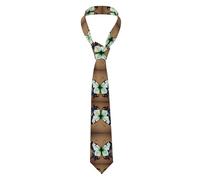 BLWSLC Cute little butterfly Men's simple printed tie | A versatile suit accessory | Perfect for groomsmen, meetings, and celebrations