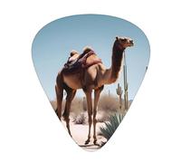 BLWSLC Desert cute camel Guitar Picks - For Acoustic, Electric, and Band Players - 12 Picks in 3 Different Thicknesses
