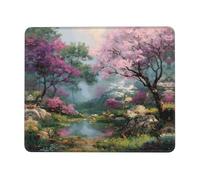 BLWSLC Desktop Mouse Pad Overlocked Edge Big tree by the river Printed Gaming Mat Suitable For Gaming And Office 8.3 x 10.3 in