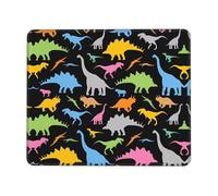 BLWSLC Desktop Mouse Pad Overlocked Edge Colorful Cute Animal Dinosaur Printed Gaming Mat Suitable For Gaming And Office 7 x 8.6 in