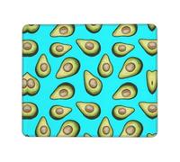 BLWSLC Desktop Mouse Pad Overlocked Edge Fresh Tropical Fruit Avocado Printed Gaming Mat Suitable For Gaming And Office 7 x 8.6 in