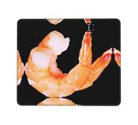 BLWSLC Desktop Mouse Pad Overlocked Edge glutton shrimps Printed Gaming Mat Suitable For Gaming And Office 7 x 8.6 in