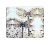 BLWSLC Desktop Mouse Pad Overlocked Edge modern dragonfly Printed Gaming Mat Suitable For Gaming And Office 10 x 12 inch