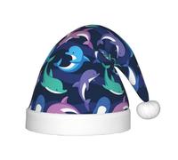 BLWSLC dolphin Children's Christmas hats printed party hats suitable for Christmas parties family gathering decorations