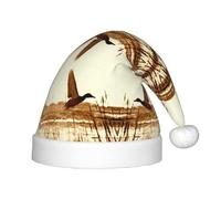 BLWSLC Duck Fly Upon River Children's Christmas hats printed party hats suitable for Christmas parties family gathering decorations