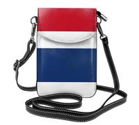 BLWSLC Dutch flag Crossbody phone bag with flip cover and card slot, perfect for travel, everyday use, and outdoor use.