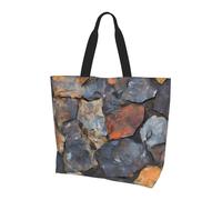 BLWSLC Falling dandelions Printed tote bag, large capacity carry-on bag for travel, shopping and beach vacations, Stone, One Size