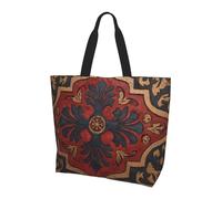 BLWSLC Falling dandelions Printed tote bag, large capacity carry-on bag for travel, shopping and beach vacations, Badge Design, One Size