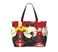BLWSLC Fastball Ball Pitcher Patterned tote travel bag, large capacity organizer, suitable for vacations and travel.