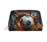 BLWSLC Firecracker Soccer Printed Portable Cosmetic Bag Large Travel Toiletry Bag Suitable For Travel And Daily Use