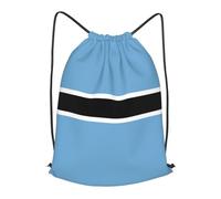 BLWSLC Flag of Botswana Printed Travel Drawstring Backpack Gym Drawstring Bag Portable Suitable For Short Trips